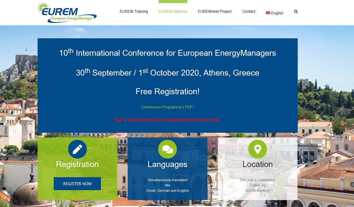 10ο Διεθνές Συνέδριο Ευρωπαίων Ενεργειακών Διαχειριστών 