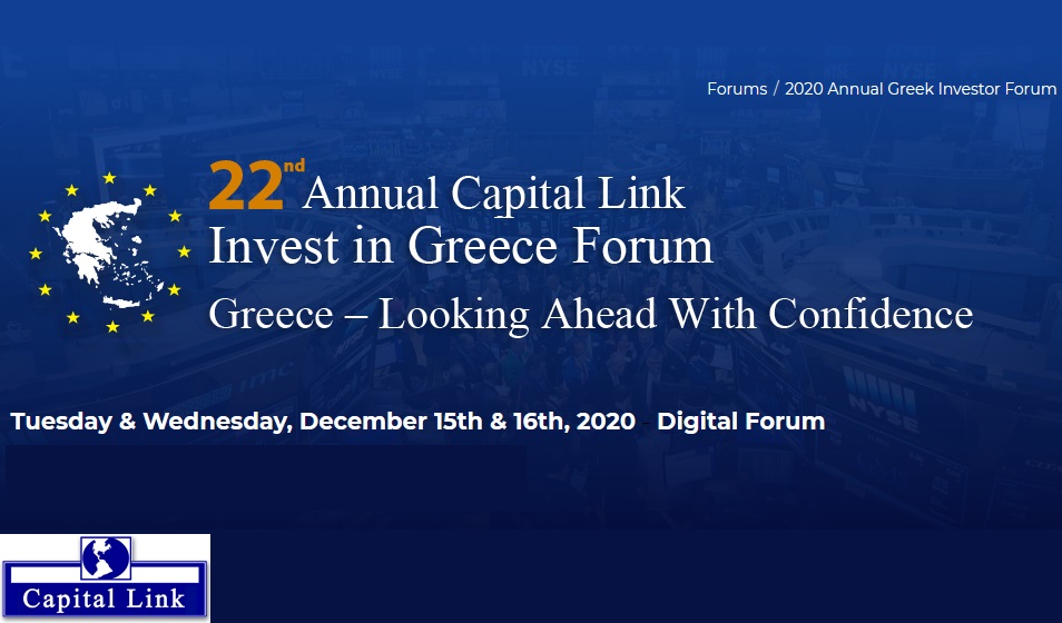 22ο Ετήσιο Capital Link Invest in Greece Forum