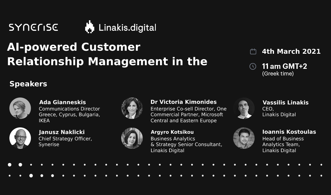 Expert Webinar on AI-powered CRM από τη Linakis.digital και τη Synerise