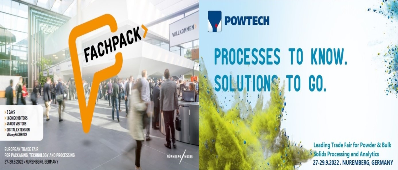 Οι κορυφαίες εμπορικές εκθέσεις POWTECH και FACHPACK θα διεξαχθούν για πρώτη φορά παράλληλα